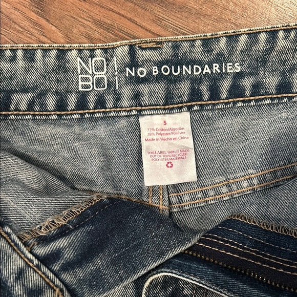 Denim Distressed Women's Shorts - Picture 2 of 3